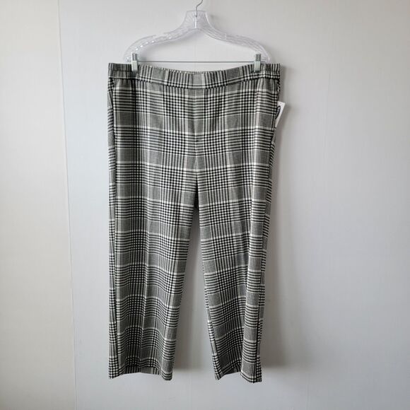 Old navy women's Wide Leg Plaid Pant size XL pull on high rise - Picture 1 of 10